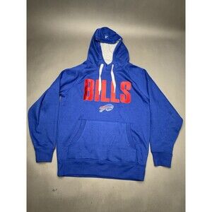 Antigua Men's Buffalo Bills Royal Blue NFL Size Medium Hoodie Sweatshirt New